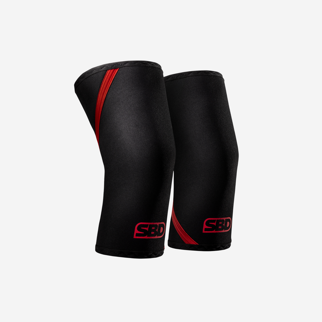SBD Knee Sleeves 2024 XL ブラック/レッド SBD 7mm Knee Sleeves - Powerlifting Support | City Strength