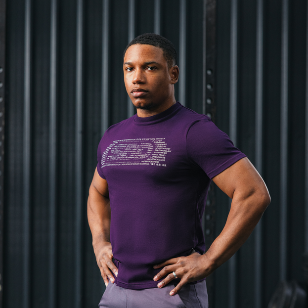 SBD Aspire Range Brand T Shirt - Mens - Royal Purple