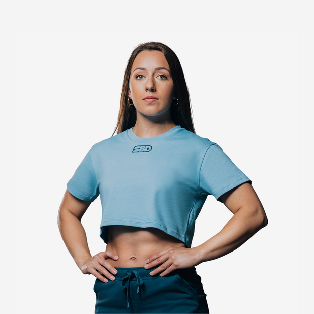 Blue Crop top