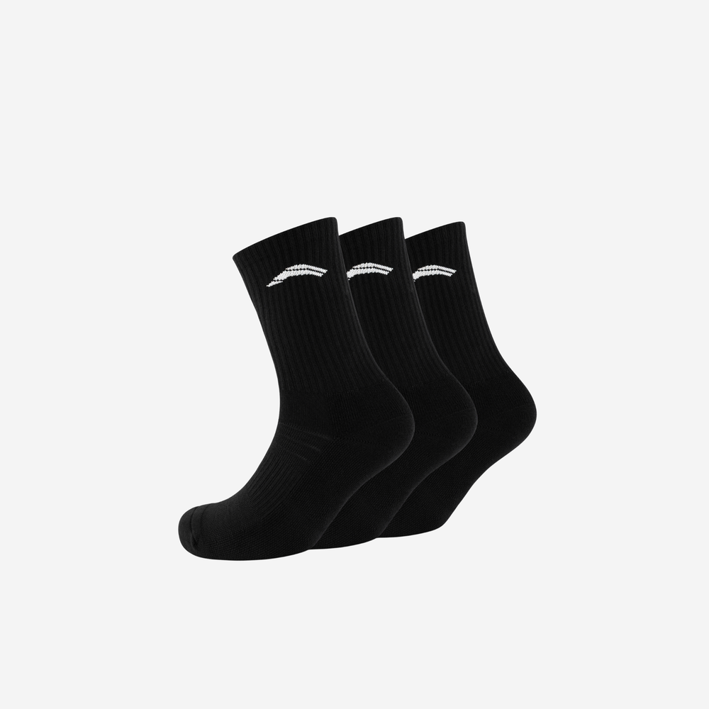 Avancus Crew Socks 3 Pack - Black