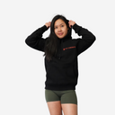 City Strength hoodie black with red logo 