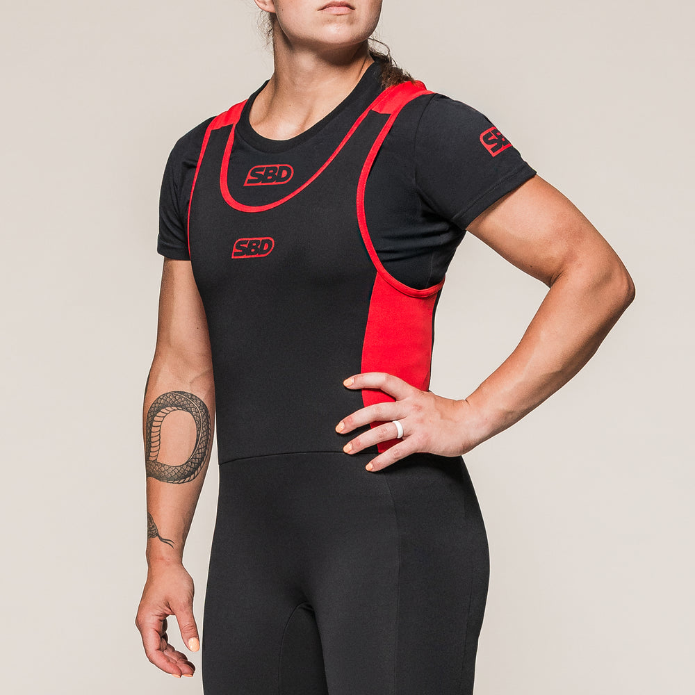 SBD Full Length Powerlifting Singlet - Womens — in use