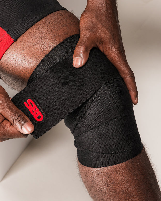 SBD Weightlifting Knee Wraps — front view
