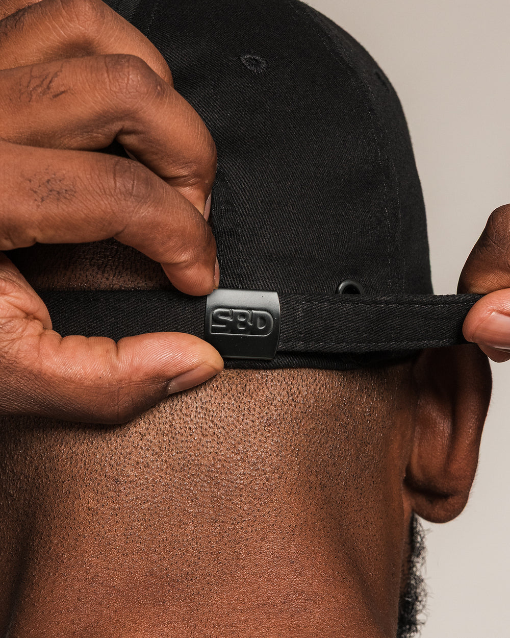 SBD Sheffield V Cap – black six-panel cap, mens view 2