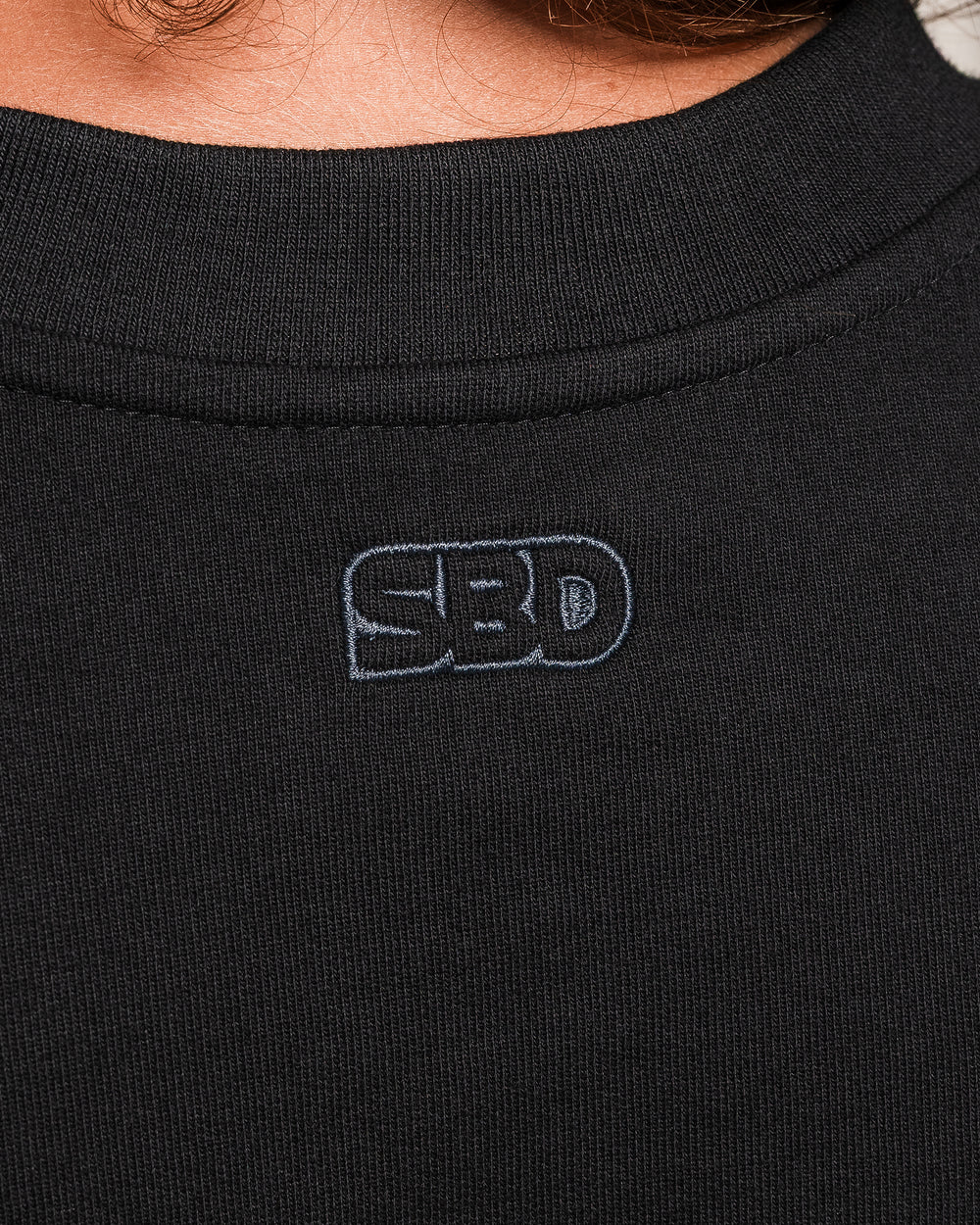 SBD Sheffield V Sweatshirt – black unisex crew, womens view 3