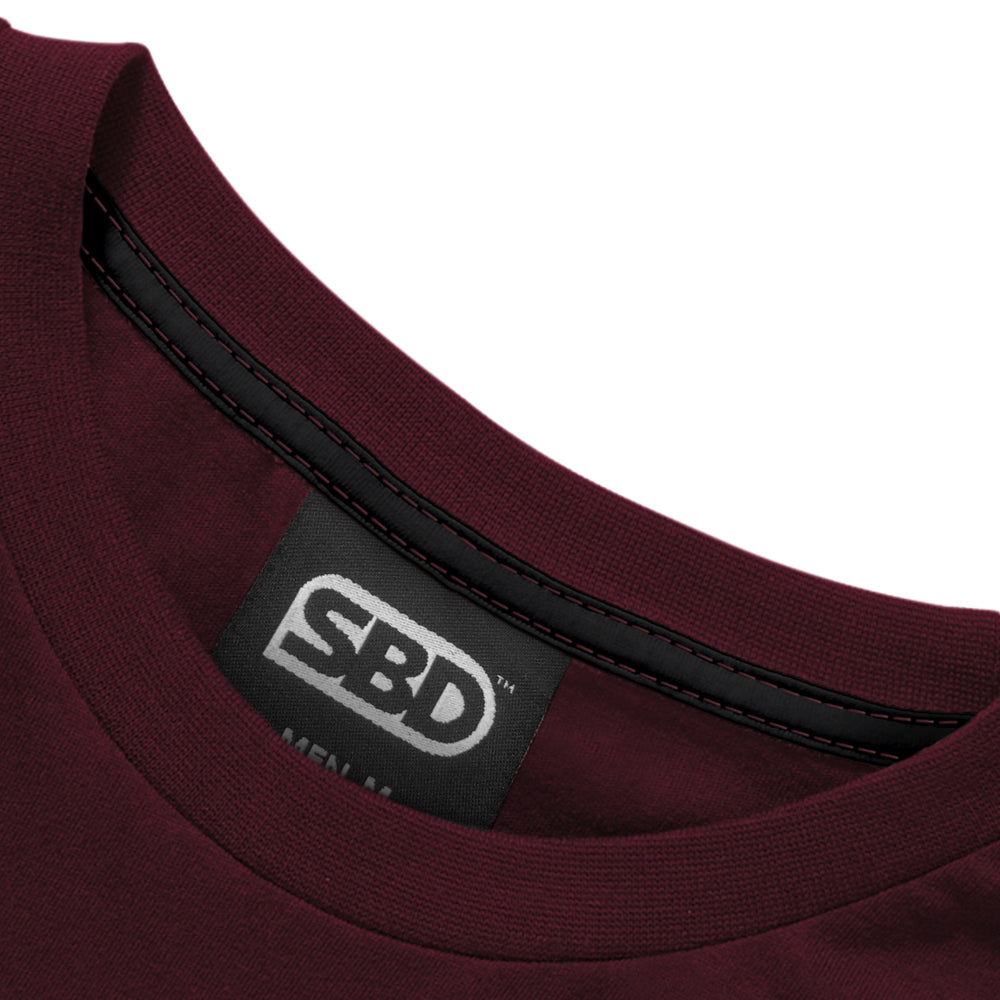 SBD Phoenix Range Burgundy & Burgundy T Shirt - Womens